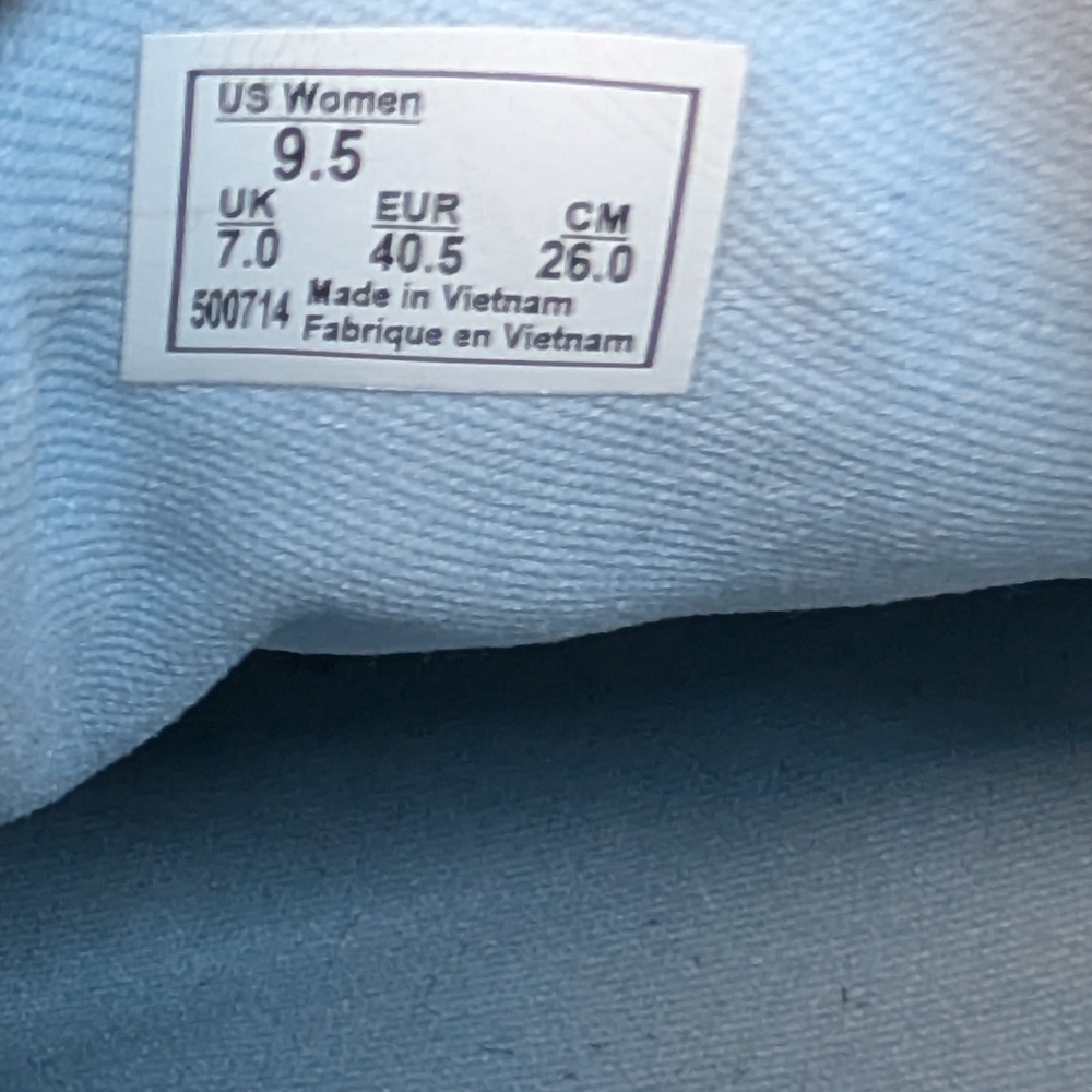 Vans Ward Lo Powder Blue EUC Low Top Women's Size 9.5 Gold Trainer Sneakers - Picture 11 of 14